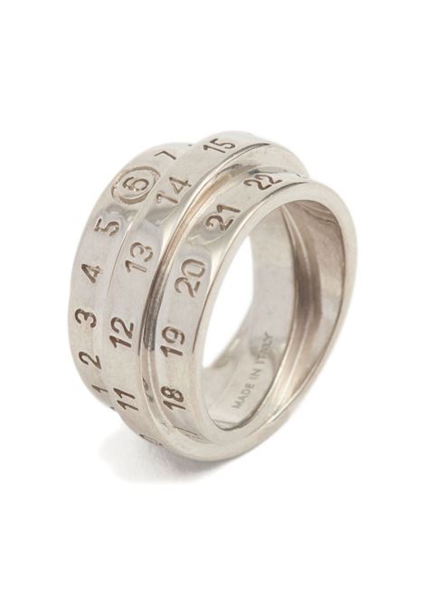 anello triple logo unisex argento MM6 MAISON MARGIELA | SM6UQ0073 P6627956